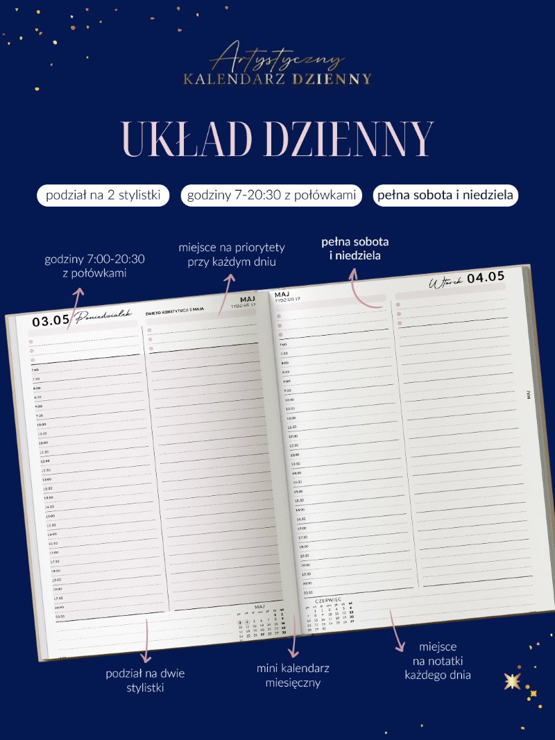 Kalendarz 2027 Syrenkowy Dzienny A5