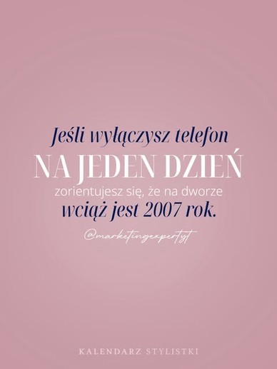 kalendarz stylistki