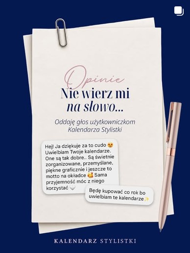 kalendarz stylistki